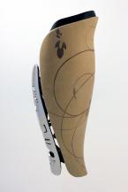 Bespoke Prosthetic Fairing - 3D Printed with Leather and Metal
