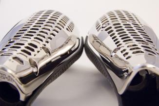 Bespoke Prosthetic Fairing - Hex Pattern in Chrome