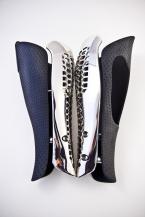 Bespoke Prosthetic Fairing - Hex Pattern in Chrome