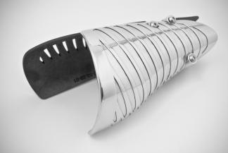 Bespoke Prosthetic Fairing - Speed Pattern in Chrome