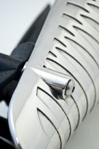 Bespoke Prosthetic Fairing - Speed Pattern in Chrome